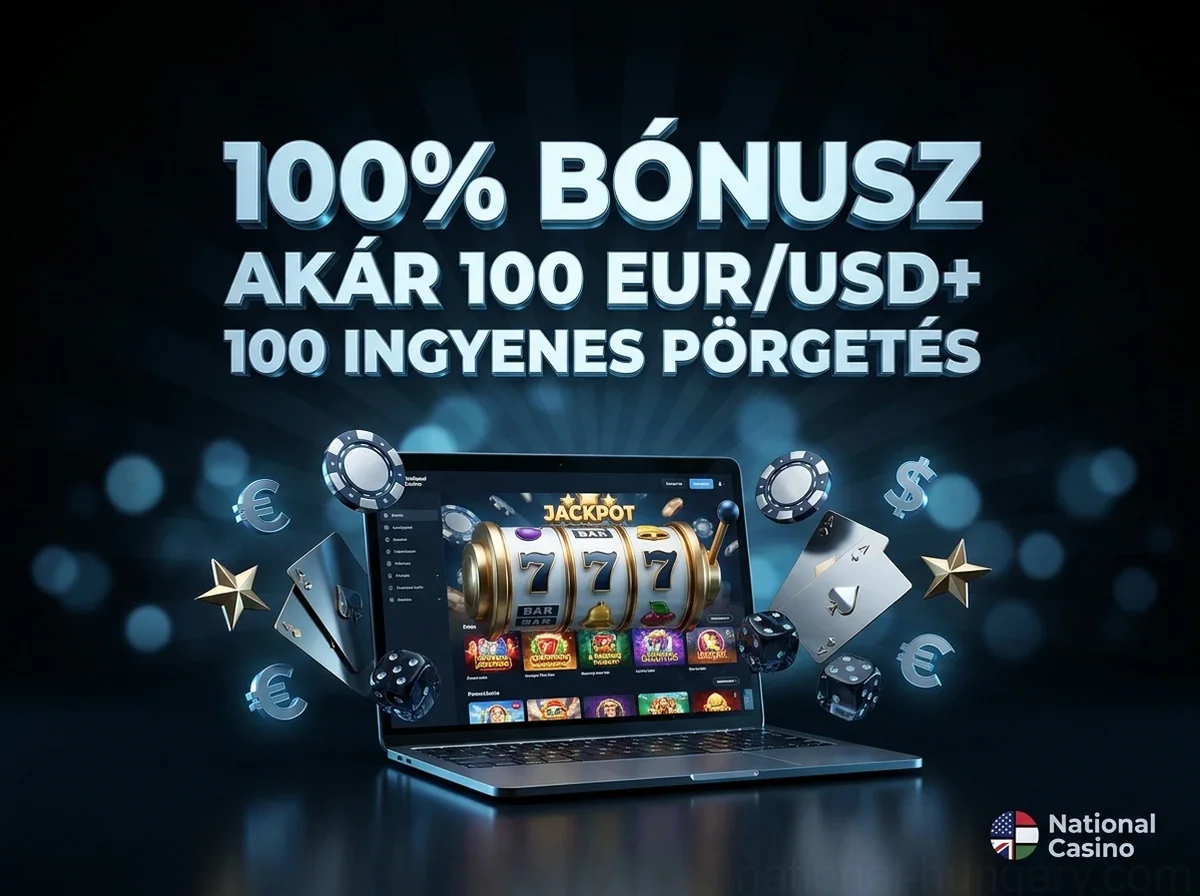 100% BÓNUSZ AKÁR 100 EUR/USD+ 100 INGYENES PÖRGETÉS